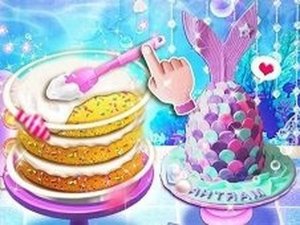 Unicorn Chef Mermaid Cake Cooking Game Online Cooking Game