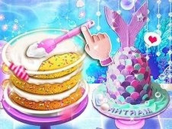 Unicorn Chef Mermaid Cake Cooking Game Online Cooking Game