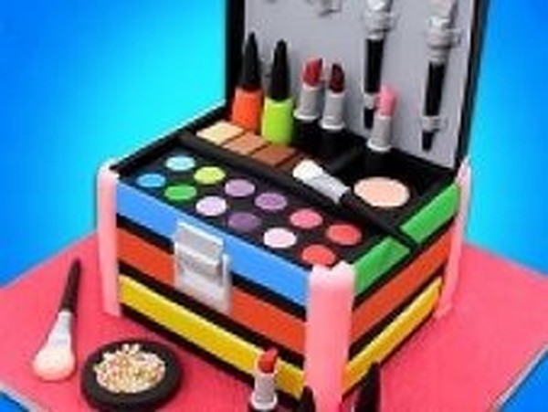 Girl Makeup Kit Comfy Cakes Pretty Box Bakery Online Game - Creative Baking Game