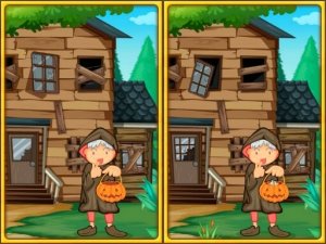 Spot The Differences Halloween Puzzle Game