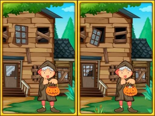 Spot The Differences Halloween Puzzle Game