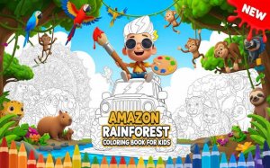Amazon Rainforest Coloring Book for Kids - Free Online Coloring Game
