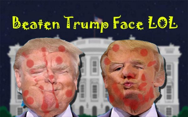Beaten Trump Face LOL - Funny Face Deformation Arcade Game