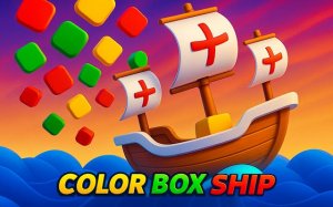 Color Box Ship: Falling Squares Survival Online Game