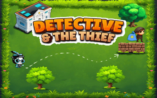 Detective And The Thief: Path Puzzle Online Game