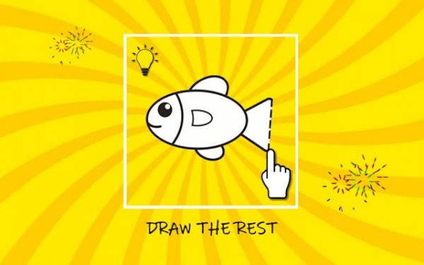 Draw the Rest Challenge - Online Drawing Puzzle Game
