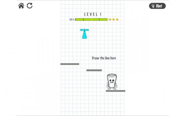 Happy Glass Draw Lines Puzzle Game Online