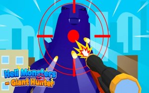 Heli Monsters Giant Hunter - Shooting Adventure Game