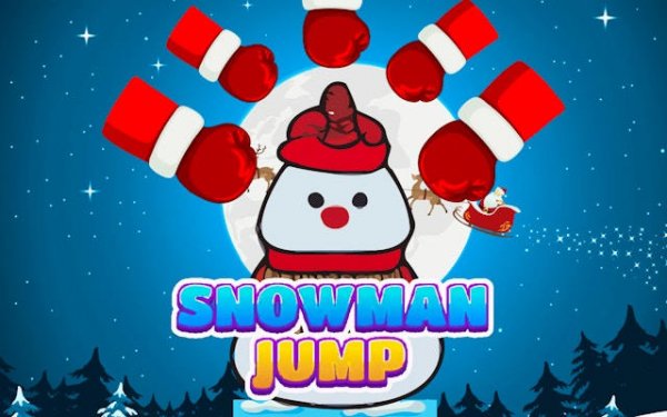Snowman Jump Online Arcade Game