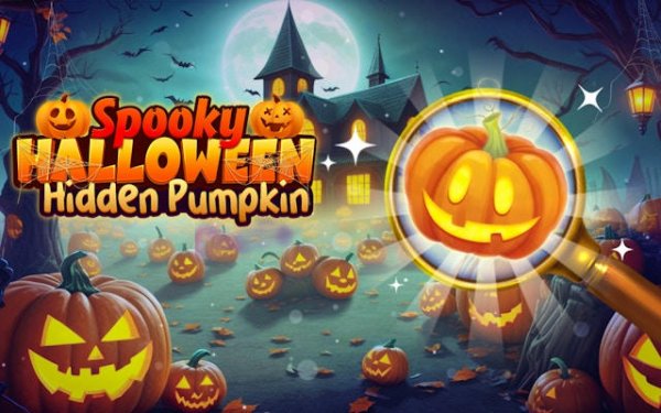 Spooky Halloween Hidden Pumpkin Puzzle Game
