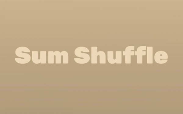 Sum Shuffle: Number Puzzle Game