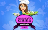 Sushi Rolls - Cooking With Emma: Vegan Sushi Cooking Game Online - Cooking Game