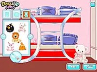 Frozen Bunk Bed Dress-Up Game Online Dress-Up Game